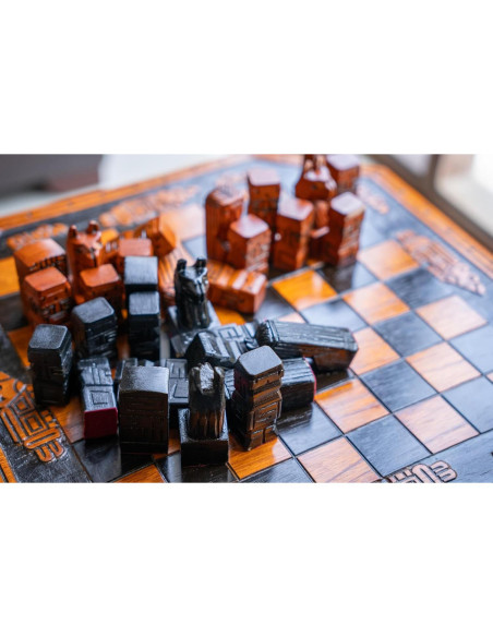 Juego de Ajedrez de Lujo Hecho a Mano de Roble Premium