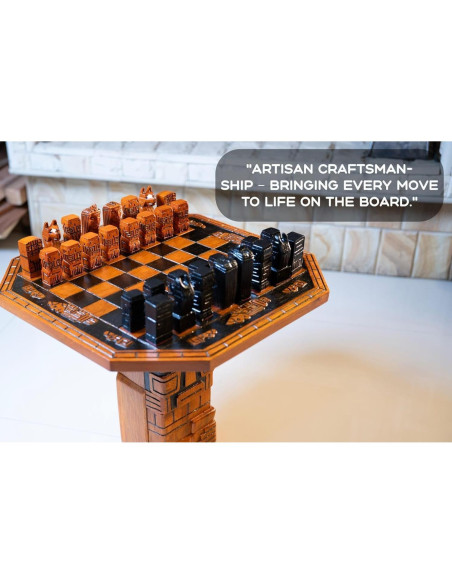 Juego de Ajedrez de Lujo Hecho a Mano de Roble Premium