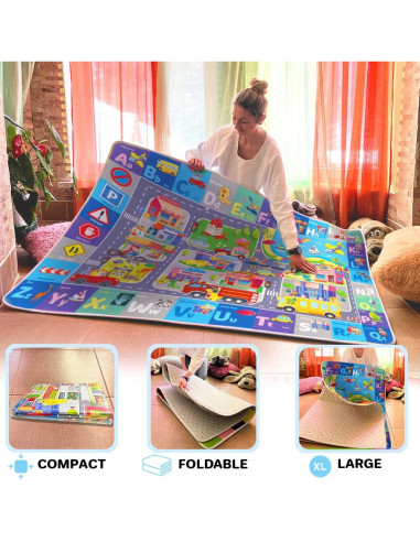 Alfombrillas de Juego para Bebés QUOKKA 152x200 cm Antideslizante