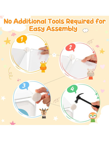 Armario Infantil HONEY JOY 8 Cubos Blanco Modular 75x35.6x144.8 cm