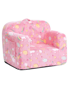 Sofá Tiita Kids Arcoíris Rosa 45.7x63.5 cm para Niños