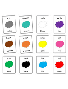 Tarjetas Didácticas Bilingües Italiano-Inglés LifeLoLo - 22 Conjuntos