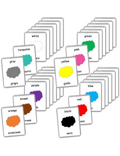 Tarjetas Didácticas Bilingües Italiano-Inglés LifeLoLo - 22 Conjuntos 2