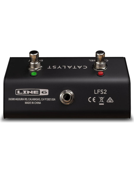 Interruptor de pie Line 6 LFS2 2 botones metálico negro