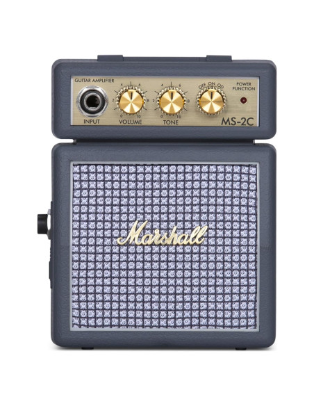 Amplificador de guitarra Marshall MS-2C 1W portátil gris