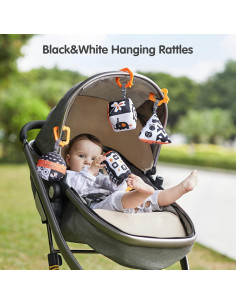 Juguetes de Formas en Blanco y Negro TUMAMA para Bebés - 4 Paquetes 2