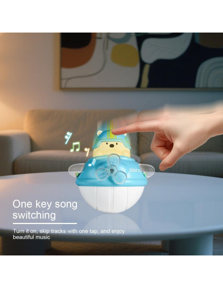 Osito Roly-Poly Musical para Bebés - Juguete Sensorial Montessori