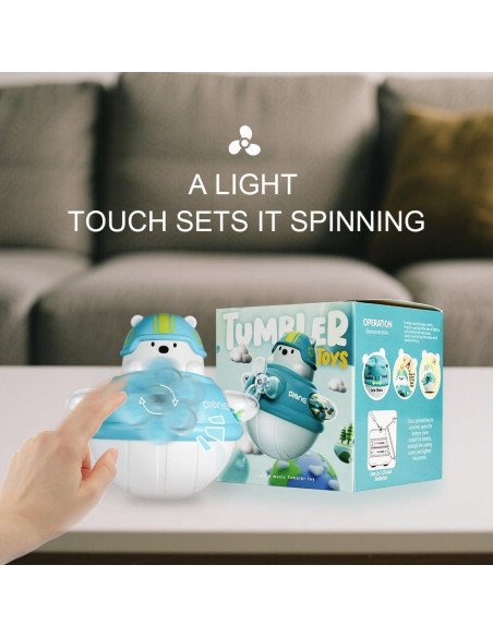 Osito Roly-Poly Musical para Bebés - Juguete Sensorial Montessori