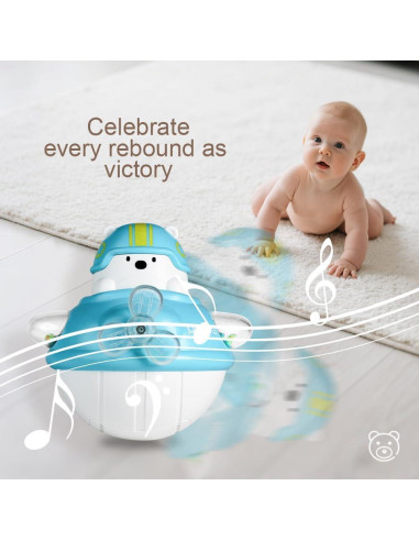 Osito Roly-Poly Musical para Bebés - Juguete Sensorial Montessori