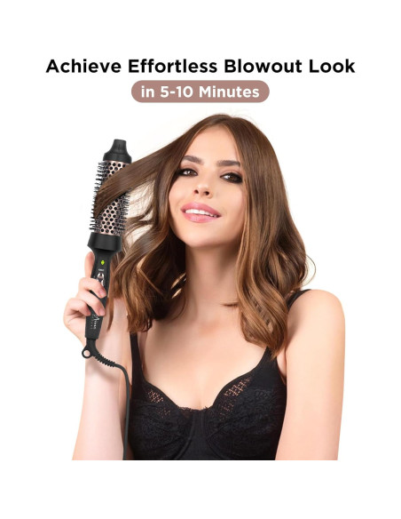 Cepillo Térmico Aima Beauty 35mm Voluminizador Negro