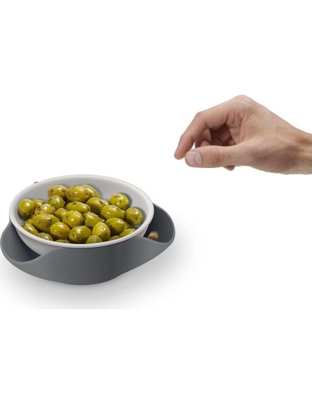 Cuenco Doble para Snacks Joseph Joseph Gris - 29.57 ml, Libre de BPA