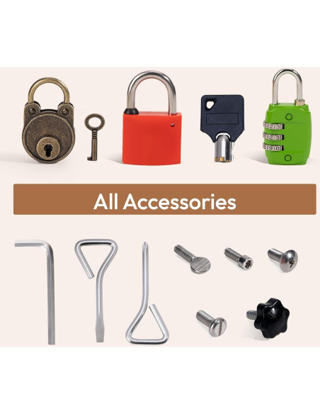 Tablero Ocupado 3-en-1 Woodtoe con Luz LED para Niños Tablero Ocupado 3-en-1 Woodtoe con Luz LED para Niños