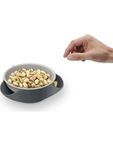 Cuenco Doble para Snacks Joseph Joseph Gris - 29.57 ml, Libre de BPA