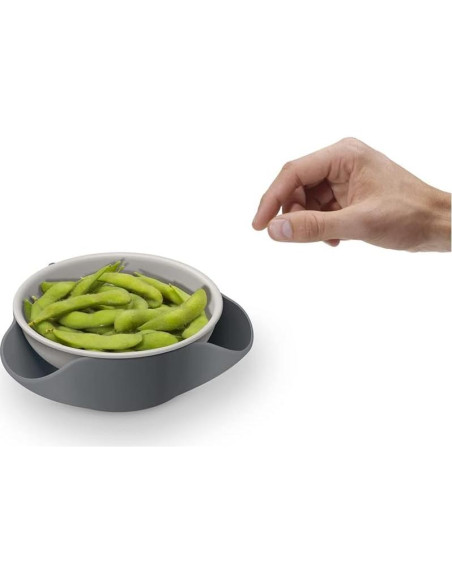 Cuenco Doble para Snacks Joseph Joseph Gris - 29.57 ml, Libre de BPA