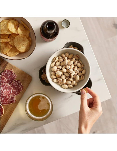 Cuenco Doble para Snacks Joseph Joseph Gris - 29.57 ml, Libre de BPA