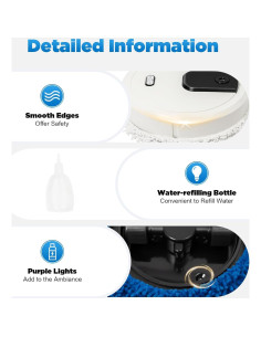 Robot Limpiador de Suelos HGRROE A. Robótica 25cm USB 2