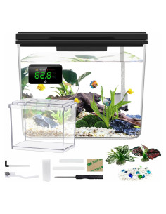 Kit Acuario 1.8 Galones Moonorange con Termómetro y Filtro