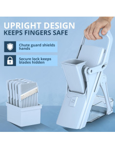 Cortador de Mandolina EMSON 6097 Seguro y Multifuncional 2