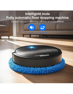 Robot Trapeador Genérico JM8025 Inalámbrico 22.86cm Negro 2