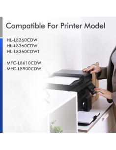 Conjunto de cartuchos de tóner SMILINK TN433 para Brother 2