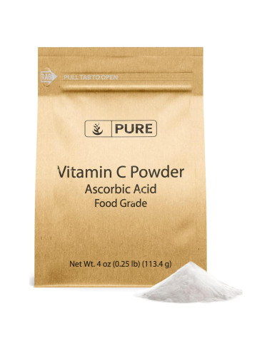 Polvo de Vitamina C Pura 113.4 g - Ingredientes Orgánicos