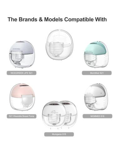 6 Válvulas de Pico de Pato Gowing para Extractor de Leche S32