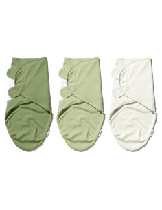 Envoltura Ajustable Ouch Baby 100% Algodón 0-3 Meses Paquete 3