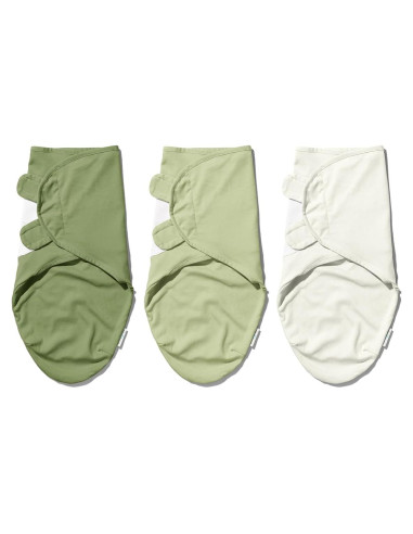 Envoltura Ajustable Ouch Baby 100% Algodón 0-3 Meses Paquete 3