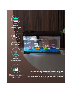Kit Acuario de 14.4 Litros Yumentor con Bomba y Luz LED 2