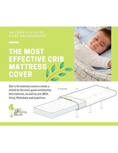Cubierta de colchón impermeable Harlow's Earth para cuna 61x97cm 2