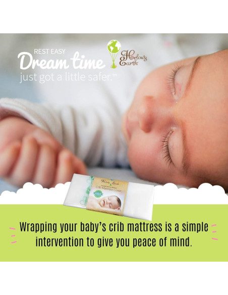 Cubierta de colchón impermeable Harlow's Earth para cuna 61x97cm