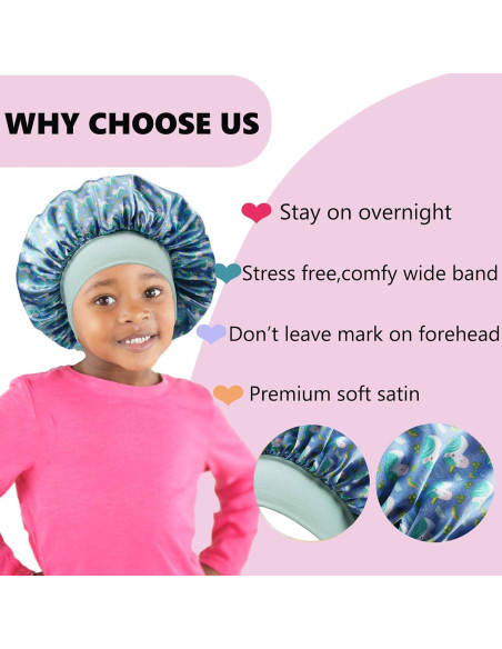 3 Gorras de Seda para Niños LBYLUS - Sueño y Estilo