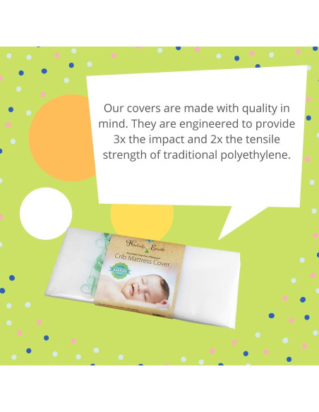 Cubierta de colchón impermeable Harlow's Earth para cuna 61x97cm
