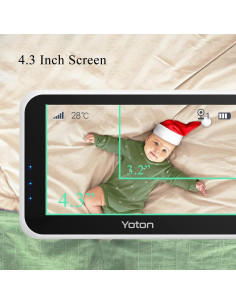 Monitor de Bebé YOTON YB06 4.3" Infrarrojo Audio Bidireccional 2