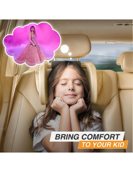 Almohada ajustable para reposacabezas de coche LIGCAS - Beige