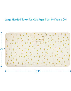 Toalla con Capucha REMASS de Algodón Orgánico 129.5x63.5cm 2