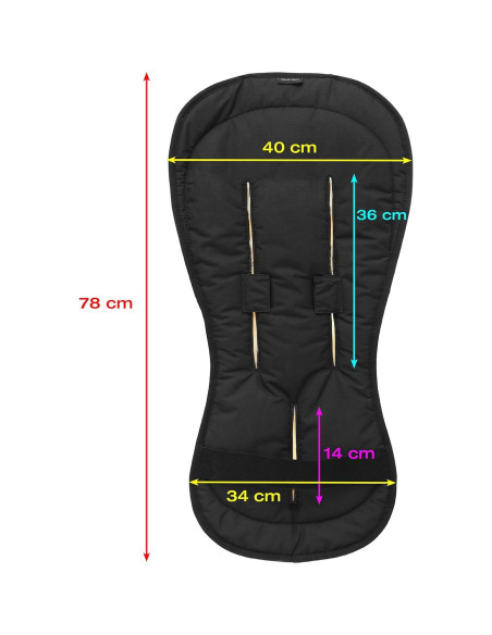 Forro de piel de cordero WERNER CHRIST para cochecito 78x34 cm