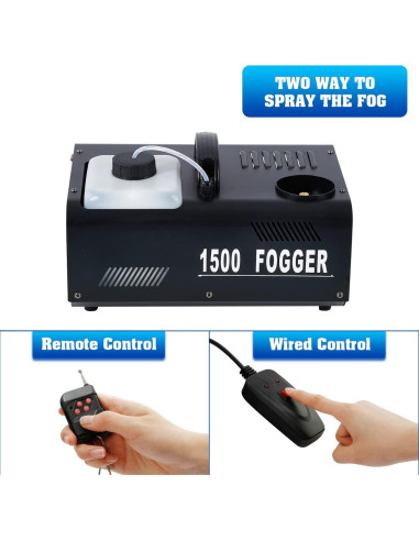 Máquina de Niebla TCFUNDY 1500W Vertical 2PCS Control Remoto