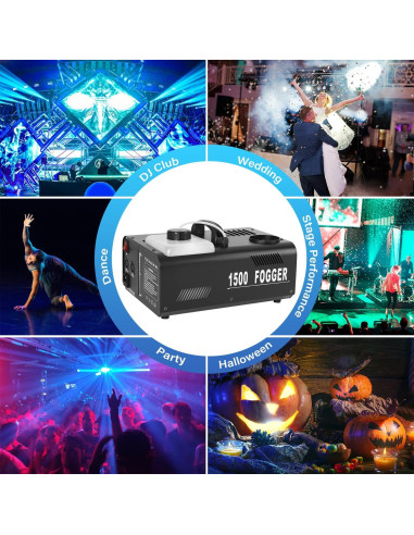 Máquina de Niebla TCFUNDY 1500W Vertical 2PCS Control Remoto