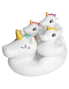 Juguetes de baño de unicornio KIDPAPA - Set 4 piezas
