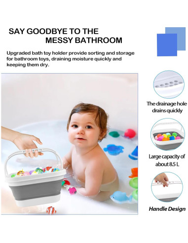 Organizador de Juguetes de Baño Steipirr Plegable 29.7x27.9cm