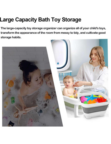 Organizador de Juguetes de Baño Steipirr Plegable 29.7x27.9cm