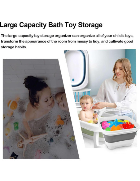 Organizador de Juguetes de Baño Steipirr Plegable 29.7x27.9cm Organizador de Juguetes de Baño Steipirr Plegable 29.7x27.9cm