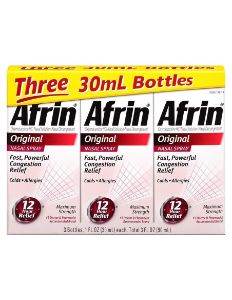 Afrin Original Spray Descongestionante Nasal 90 mL - 12 Horas