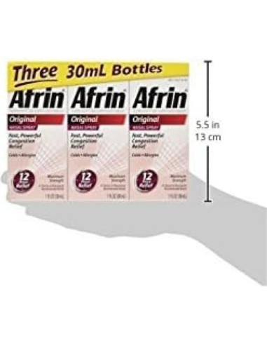 Afrin Original Spray Descongestionante Nasal 90 mL - 12 Horas