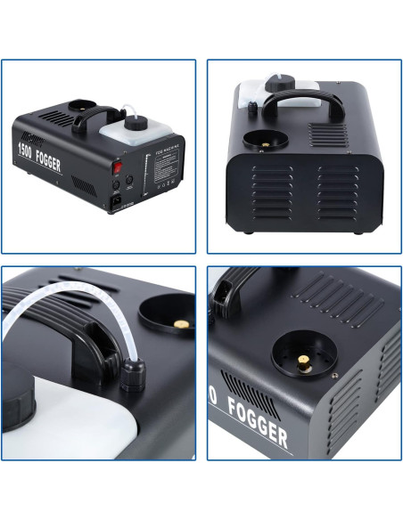 Máquina de Niebla TCFUNDY 1500W Vertical 2PCS Control Remoto