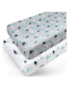 Funda de Cambiador SPRINGSPIRIT 2 Piezas Gris Animal 81.3x40.6cm