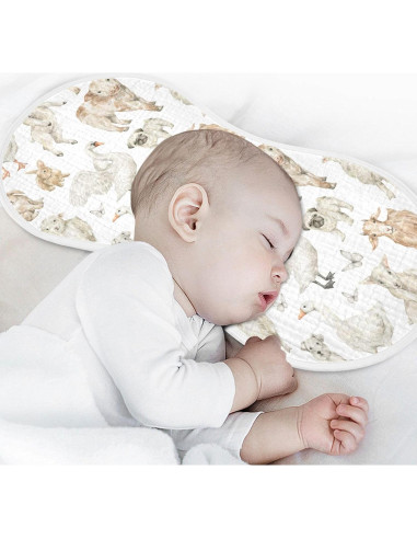 Paños de Eructo Muselina KICPOAY 4 Piezas 56x28 cm