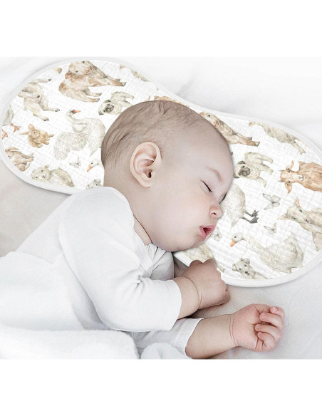 Paños de Eructo Muselina KICPOAY 4 Piezas 56x28 cm