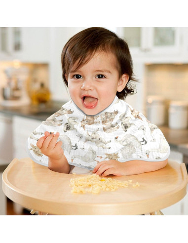 Paños de Eructo Muselina KICPOAY 4 Piezas 56x28 cm